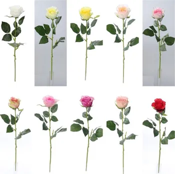 umělá květina Růže X1 - 47 cm mix barev Barva: Žlutá