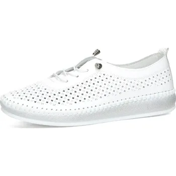 Dámské polobotky Robel dámské kožené polobotky - bílé