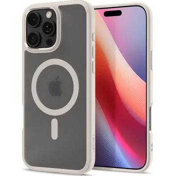 Pouzdro na mobilní telefon Spigen Ultra Hybrid MagSafe Frost Natural Titanium iPhone 16 Pro