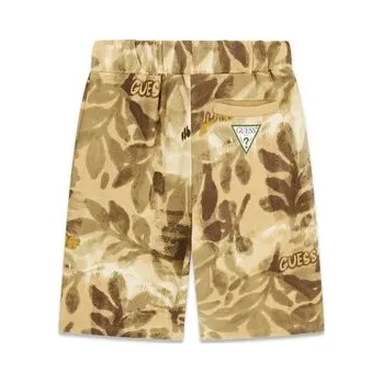 Pánské kraťasy Guess Sportovní kraťasy L6GD00 KA6R4 Khaki Regular Fit 10Y