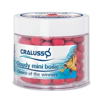 Boilies CRALUSSO Cloudy Mini boilies 12 mm Příchuť Jahoda