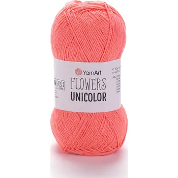 Yarn Art Flowers Unicolor 736 neon oranžověrůžová