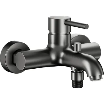 Vodovodní baterie KFA Armatura Moza Gun Metal Grey vanová baterie na stěnu grafitová 5034-010-61