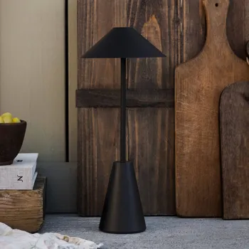 Venkovní osvětlení Globen Lighting Akumulátorová venkovní stolní lampa Cannes, černá, IP54 1 x 1,5 W LED - Doprava zdarma