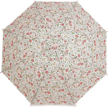 Deštník Dívčí vystřelovací dešník květy, velké, 2 růžová lasturová
