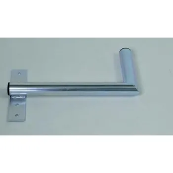 Anténní držák WFmetal Držák antény na zeď u okna s pásem, levé uchycení, galvanický zinek, délka 40cm K40O42L