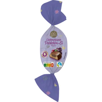 OSTER PHANTASIE marcipánové vejce Švestka v hořké čokoládě 100g