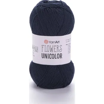 Yarn Art Flowers Unicolor 753 černomodrá
