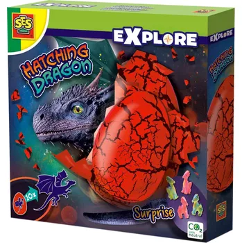 Dětské zboží SES CREATIVE Drak líhnoucí se ve vejci do vody s překvapením 4 druhy | 24
