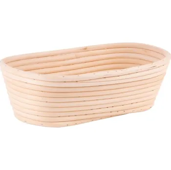 chlebník MagicHome Ošatka ratanová MagicHome, na kysnutie chleba, oválna, max.650 g, 28x14x8 cm