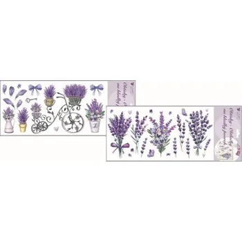 samolepka Obtisky na hladký povrch - Levandule - 21 x 41 cm - 15514