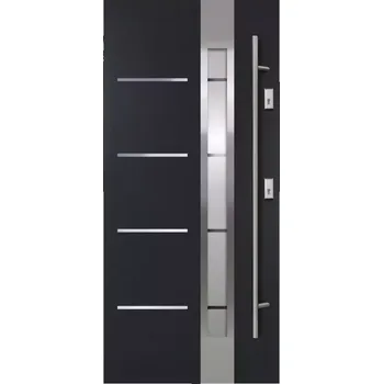 Interiérové dveře Vchodové dveře Luna S68 2ZA 90P antracit antaba 160