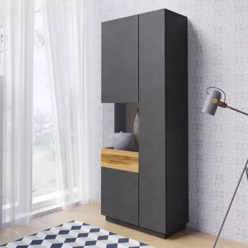 Obývací stěna Vitrína Silke 80cm Matera 207x80x40 cm