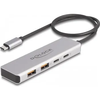 USB hub Delock - Rozbočovač - 10 Gbps, with 35 cm connection cable - 2 x USB 3.1 Gen 2 + 2 x USB-C - desktop (64230)
