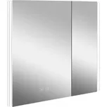 Kielle - Arkas I Zrcadlová skříňka s LED osvětlením, vyhříváním a USB portem, 80x70x13 cm, bílá 50111810