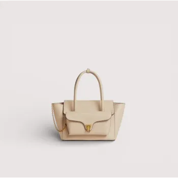 Kabelka COCCINELLE DOUBLE BEAT MEDIUM KOŽENÁ KABELKA SANDSHELL SS26