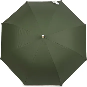 Deštník Dámský vystřelovací deštník béžový lem, střední, 2 zelená khaki