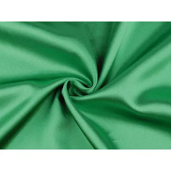 Satén krešovaný metráž, střední, 19 (65) zelená irská