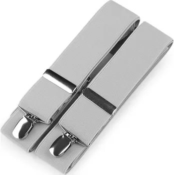 Kšandy Šle šíře 3,5 cm délka 125 cm, velké, 49 šedá světlá