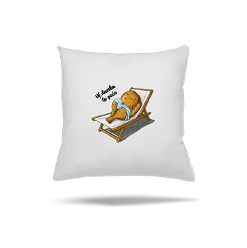 Polštář Bastard Dneska to peče polštář White