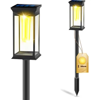 Dekorativní svítidlo Svítidlo solární zahradní LED 3000K IP65 s hrotem do země DOREA LUMILED