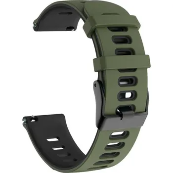 VSECHNONAMOBIL 126025 SPORTOVNÍ Vyměnitelný silikonový řemínek Amazfit T-Rex 3 Pro 48mm ARMY GREEN