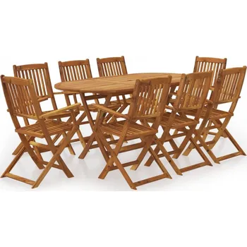 Zahradní sestava Skládací zahradní set 43378 8 + 1 akácie