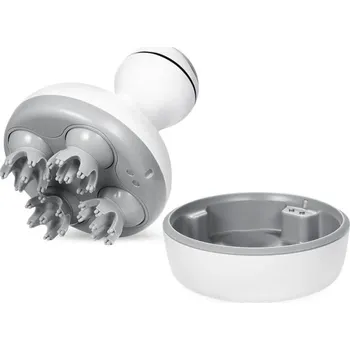 Masážní přístroj Elektrický masážní přístroj na hlavu 1200 mAh 5W 4 režimy 21D masážní hlavice, 360° pohyb pro uvolnění napětí a zlepšení zdraví