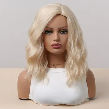 Paruka Krátka syntetická paruka WL1050-1 blond