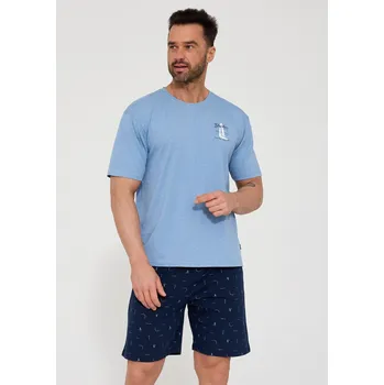 Pánské pyžamo Pyžamo Cornette 326/209 Pacific kr/r S-2XL grafit XXL