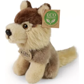 plyšák Plyšový vlk sedící 16 cm eco-friendly RAPPA