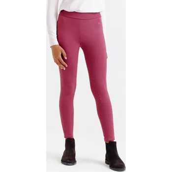 Dámské legíny FOUGANZA Dětské jezdecké legíny 500 Full Grip 8 LET RŮŽOVÁ