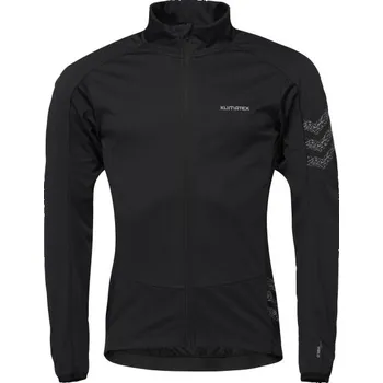 Cyklistické oblečení Pánská větruodolná cyklistická bunda Klimatex MADRI L Černá, Stříbrná