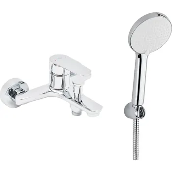 Vodovodní baterie SAT Vanová baterie SAT Mood s vanovým setem 150 mm chrom SATBSMOOD222SET1 SATBSMOOD222SET1