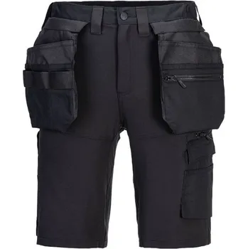 Pánské kraťasy PortWest | DX4 Hi-Vis Holster kraťasy - Black / 36 / 36 / černá
