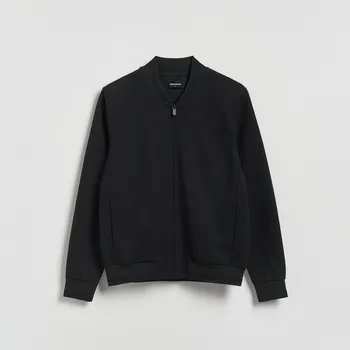 Pánská mikina Reserved - Mikina bomber - černý - 534EF-99X - 534EF-99X-XXL
