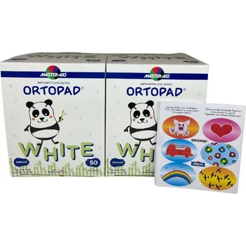 Brýlová obroučka Dětské okluzory Ortopad White 100 kusů s uplatněním ePoukazu Velikost: Regular