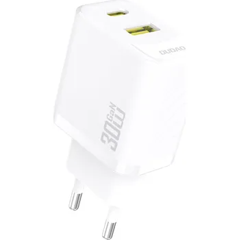 Dudao A27TEU PD 30W GaN USB-A USB-C nástěnná nabíječka - bílá