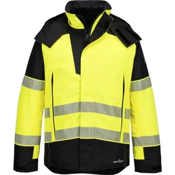 Sport PortWest | PW3 FR Modaflame Rain+ zimní bunda s vysokou viditelností - Yellow/Black / L / L / žlutá