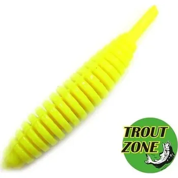 Umělá nástraha Gumová nástraha Trout Zone Ribber Pupa 1,8" 4,6cm chartreuse10ks