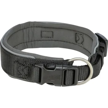 Obojek pro psa PREMIUM obojek extra široký, černá/grafit L-XL 53-62 cm/50 mm