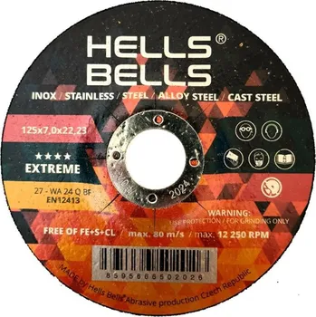 Brusný kotouč Kotouč Hells Bells 180x7.0x22.2mm, T27, Extreme