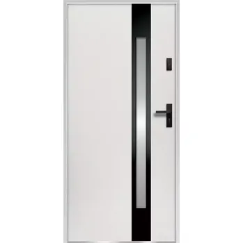 Interiérové dveře Vchodové dveře Temida S68 90L Biele 2070x1000x68 mm