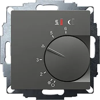 Termostat Eberle UTE 2800-F-Anthrazit-55 pokojový termostat pod omítku, 547816154302, 1 ks