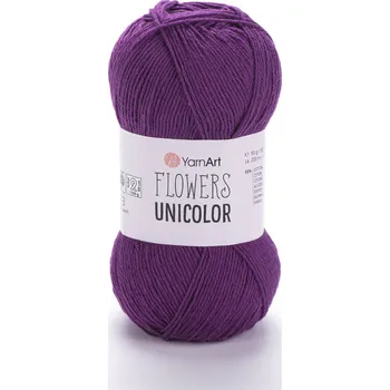 Yarn Art Flowers Unicolor 749 maceškově fialová