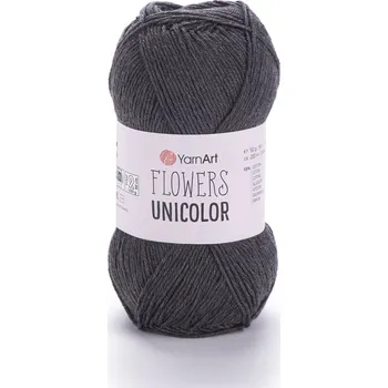 Yarn Art Flowers Unicolor 745 antracit