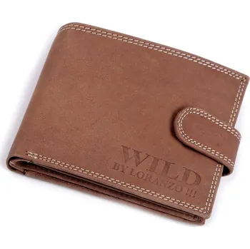 Peněženka Pánská peněženka kožená, střední, 1 hnědá koňak