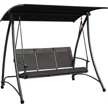 Zahradní houpačka Zahradní houpačka šedá 3 místný