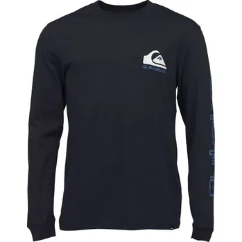 Pánské tričko Pánské triko Quiksilver COMP LOGO LS XXL Tmavě modrá, Modrá, Bílá