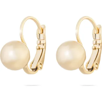 Náušnice Biju Pozlacené náušnice 14K visací, lesklá kulička 1002605
